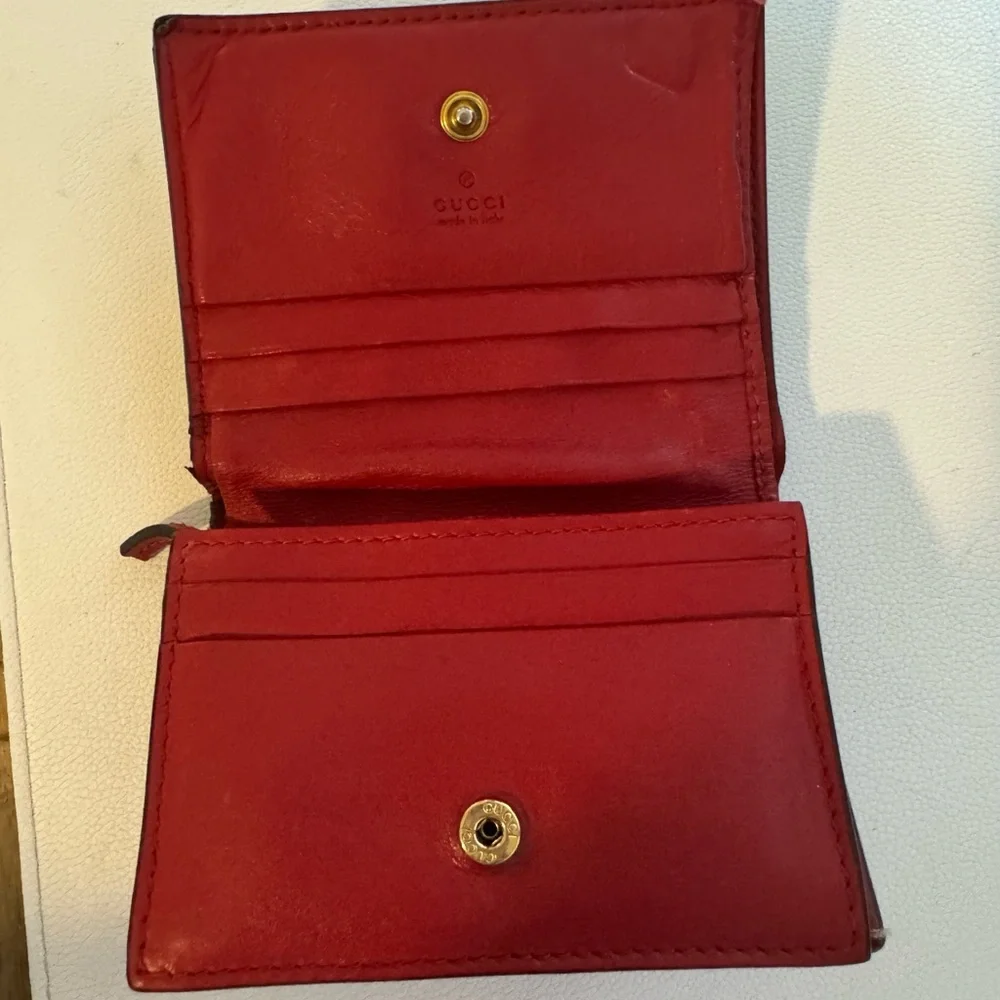 Gucci Brown GG Supreme Canvas Wallet with Red Cherry 3D SALE!! - Picture 5 of 14